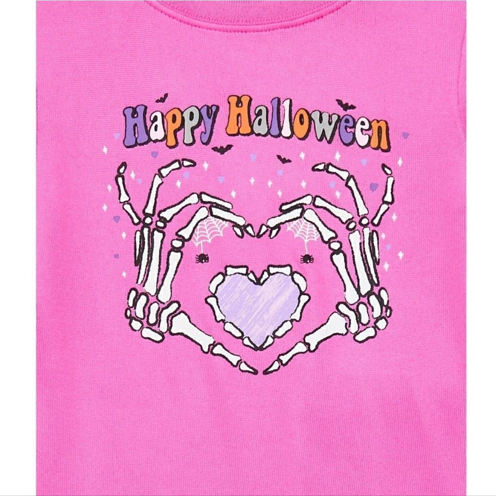 Wonder Nation Girls Halloween Tight Fit Long Sleeve 2 pc Pajama Set. - Picture 2 of 9